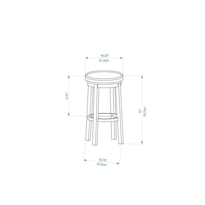 Andover Mills™ Colesberry Swivel Upholstered 31'' Counter Stool